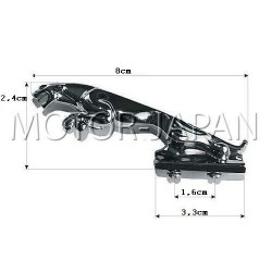CHROMOWANY ORNAMENT NA BLOTNIK JAGUAR CHOPPER DRAG
