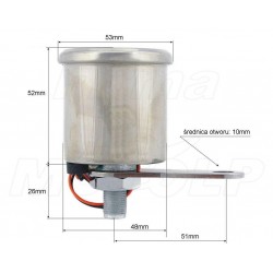 PRĘDKOŚCIOMIERZ LICZNIK Z BIAŁĄ TARCZĄ DO 220KM/H