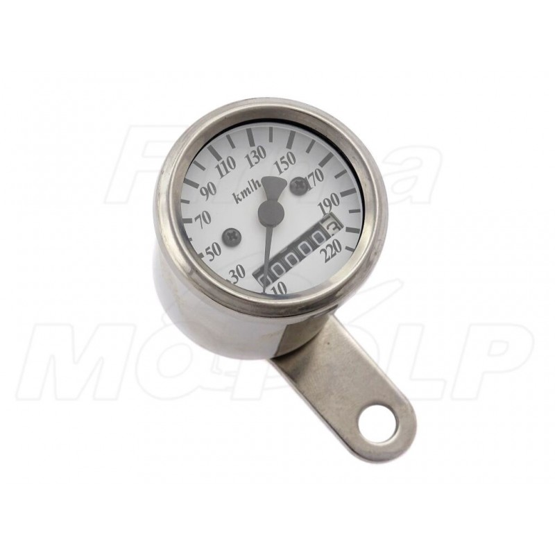 PRĘDKOŚCIOMIERZ LICZNIK Z BIAŁĄ TARCZĄ DO 220KM/H