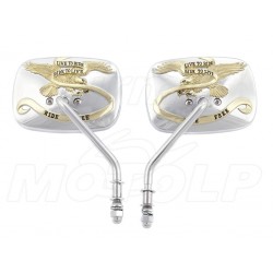 LUSTRA LUSTERKA CHROM ORZEŁ HARLEY DAVIDSON HD