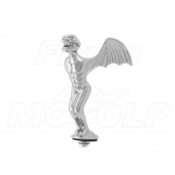 ORNAMENT STATUETKA CHROM DIABEŁ NA BŁOTNIK - CHOPPER DRAG CRUISER KLASYK