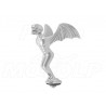 ORNAMENT STATUETKA CHROM DIABEŁ NA BŁOTNIK - CHOPPER DRAG CRUISER KLASYK