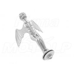 ORNAMENT STATUETKA CHROM DIABEŁ NA BŁOTNIK - CHOPPER DRAG CRUISER KLASYK