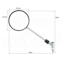 LUSTERKA CHROM HYOSUNG GV 125 250 GV125 GV250 HOMOLOGACJA E9