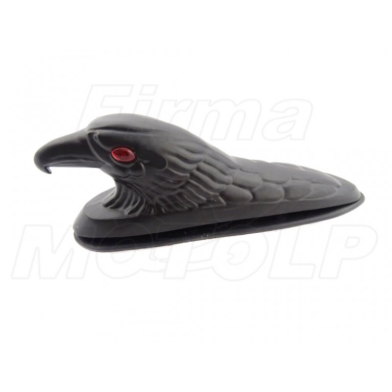 ŚWIECĄCY CZARNY ORNAMENT ORZEŁ NA BŁOTNIK LED 12V - CHOPPER DRAG CRUISER KLASYK