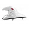 ŚWIECĄCY SREBRNY ORNAMENT ORZEŁ NA BŁOTNIK LED 12V - CHOPPER DRAG CRUISER KLASYK