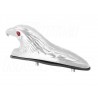 ŚWIECĄCY SREBRNY ORNAMENT ORZEŁ NA BŁOTNIK LED 12V - CHOPPER DRAG CRUISER KLASYK