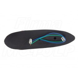 ŚWIECĄCY SREBRNY ORNAMENT ORZEŁ NA BŁOTNIK LED 12V - CHOPPER DRAG CRUISER KLASYK