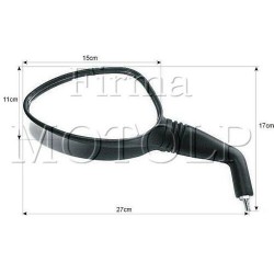 LUSTRA LUSTERKA SFERYCZNE UNIWERSALNE CZARNE M10