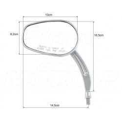 LUSTERKA CHROM SUZUKI M1500 M90 800 1500 1600 INTRUDER