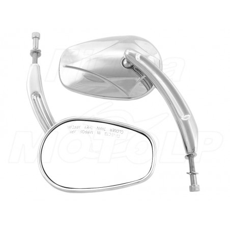LUSTERKA CHROM CHROM METAL HARLEY DAVIDSON HD 8MM