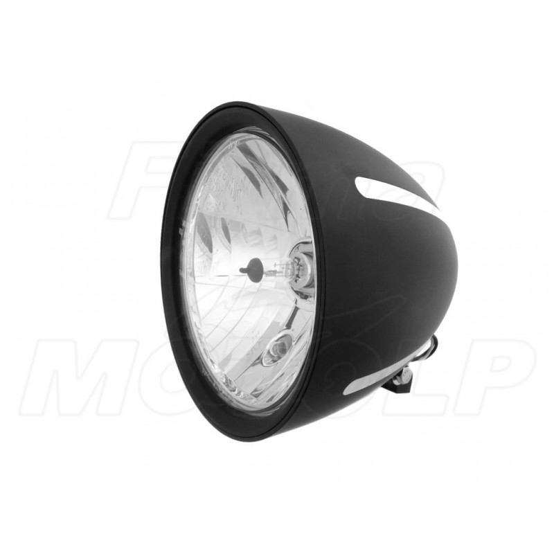 PRZEDNIA LAMPA PRZÓD REFLEKTOR 7 CALI CZARNY MAT ALUMINIUM HOMOLOGACJA E4