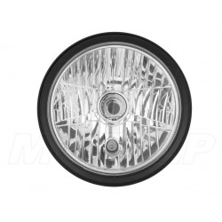 PRZEDNIA LAMPA PRZÓD REFLEKTOR 7 CALI CZARNY MAT ALUMINIUM HOMOLOGACJA E4