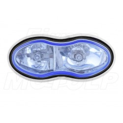 REFLEKTOR LIGHTBAR LAMPA PRZÓD PODWÓJNA CHROM HOMOLOGACJA E11
