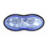 REFLEKTOR LIGHTBAR LAMPA PRZÓD PODWÓJNA CHROM HOMOLOGACJA E11