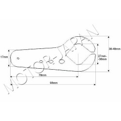 UNIWERSALNY TEMPOMAT DO MANETEK MOTOCYKLOWYCH 22MM