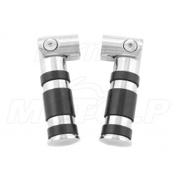 METALOWE CHROMOWANE PODNÓŻKI KIEROWCY / PASAŻERA CHOPPER DRAG CRUISER KLASYK