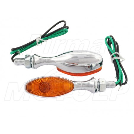 MINI MIGACZE KIERUNKOWSKAZY KIERUNKI CHROM METAL HOMOLOGACJA E11