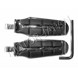 PODNOZKI PASAZERA KIEROWCY MOTOCYKLOWE CHROM