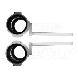 SREBRNE UCHWYTY REFLEKTORA PRZEDNIEJ LAMPY NA LAGI 49-54 MM OBRABIANE CNC