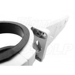 SREBRNE UCHWYTY REFLEKTORA PRZEDNIEJ LAMPY NA LAGI 49-54 MM OBRABIANE CNC