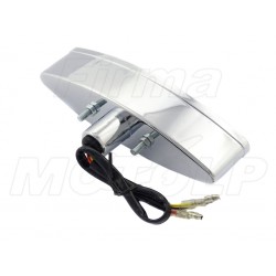 TYLNA LAMPA TYŁ LED BIAŁA CHROM HOMOLOGACJA E11
