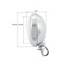 REFLEKTORY LIGHTBARY LAMPY PRZÓD 4,5 CALA CHROM METAL HOMOLOGACJA E13 - HR