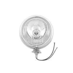 REFLEKTORY LIGHTBARY LAMPY PRZÓD 4,5 CALA CHROM METAL HOMOLOGACJA E13 - HR