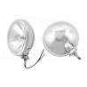 REFLEKTORY LIGHTBARY LAMPY PRZÓD 4,5 CALA CHROM METAL HOMOLOGACJA E13 - HR