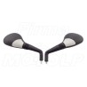 LUSTERKA CZARNE Z SZARYM M8 8MM P/L GWINT YAMAHA AEROX HOMOLOGACJA E11