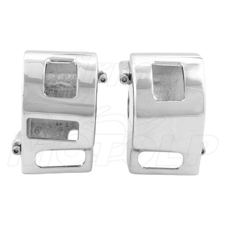 OBUDOWY PRZEŁĄCZNIKÓW NAKŁADKI OSŁONY CHROM METAL KAWASAKI VN 1500 roczniki 1999–2007