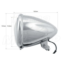 REFLEKTOR LIGHTBAR LAMPA PRZÓD CHROM METAL DOLNE MOCOWANIE