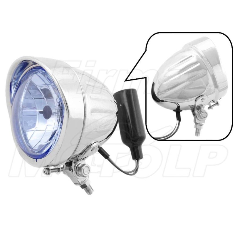 REFLEKTOR LIGHTBAR LAMPA PRZÓD 4,5 CALA CHROM METAL H4