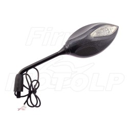 LUSTRA LUSTERKA Z KIERUNKAMI LED CARBON M10 10MM HOMOLOGACJA E9