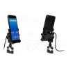 METALOWY UCHWYT NA TELEFON SMARTFON Z ŁADOWARKĄ USB QC NA KIEROWNICĘ LUB ŚRUBĘ