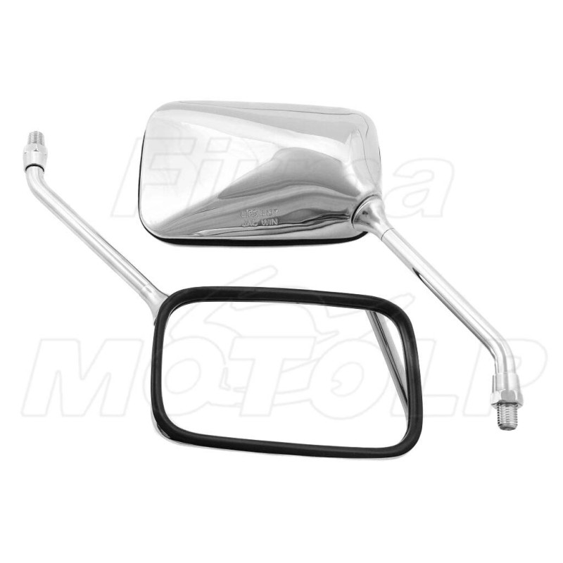 LUSTRA LUSTERKA CHROM METAL M10 10MM CHOPPER DRAG CRUISER KLASYK HOMOLOGACJA E9