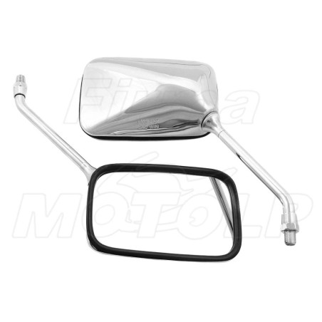 LUSTRA LUSTERKA CHROM METAL M10 10MM CHOPPER DRAG CRUISER KLASYK HOMOLOGACJA E9