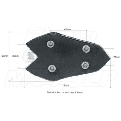 ORNAMENT NA BŁOTNIK METAL CHROM BULDOG PIES BULLDOG - CHOPPER DRAG CRUISER KLASYK