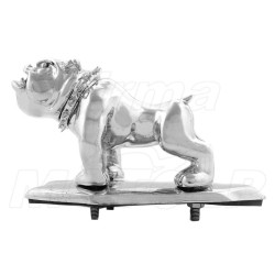 ORNAMENT NA BŁOTNIK METAL CHROM BULDOG PIES BULLDOG - CHOPPER DRAG CRUISER KLASYK