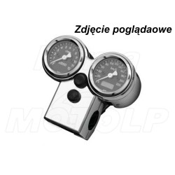 OBUDOWY UCHWYT PRĘDKOŚCIOMIERZA OBROTOMIERZA ZEGARÓW CHROM METAL NA KIEROWICĘ CAL 25,4MM