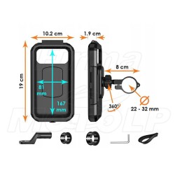 ETUI UCHWYT NA KIEROWNICĘ TELEFON SMARTFON WODOODPORNE