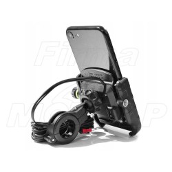 UCHWYT NA KIEROWNICĘ TELEFON SMARTFON Z ŁADOWARKĄ QC 3.0
