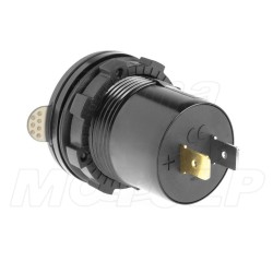 MOTOCYKLOWE GNIAZDO 2X USB TYP-C PD 90W NA KIEROWNICĘ