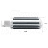 PODNÓŻKI PASAŻERA YAMAHA XJ XJR 600 900 1200 1300 CHROM METAL