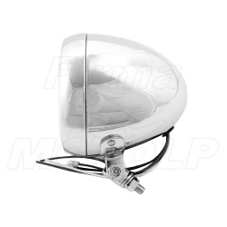 REFLEKTORY LIGHTBARY LAMPY PRZÓD 4,5 CALA CHROM METAL HOMOLOGACJA E4 C/R