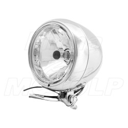 REFLEKTORY LIGHTBARY LAMPY PRZÓD 4,5 CALA CHROM METAL HOMOLOGACJA E4 C/R