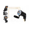 MOTOCYKLOWE GNIAZDO 2X USB 5V 3.3A DIN BMW / TRIUMPH