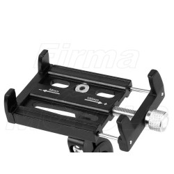 METALOWY UCHWYT NA TELEFON SMARTFON DO KIEROWNICY MOTOCYKLOWEJ NA ROWER