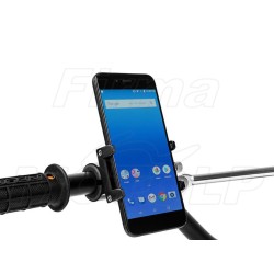 METALOWY UCHWYT NA TELEFON SMARTFON DO KIEROWNICY MOTOCYKLOWEJ LUB NA ROWER