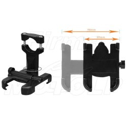 METALOWY UCHWYT NA TELEFON SMARTFON DO KIEROWNICY MOTOCYKLOWEJ LUB NA ROWER